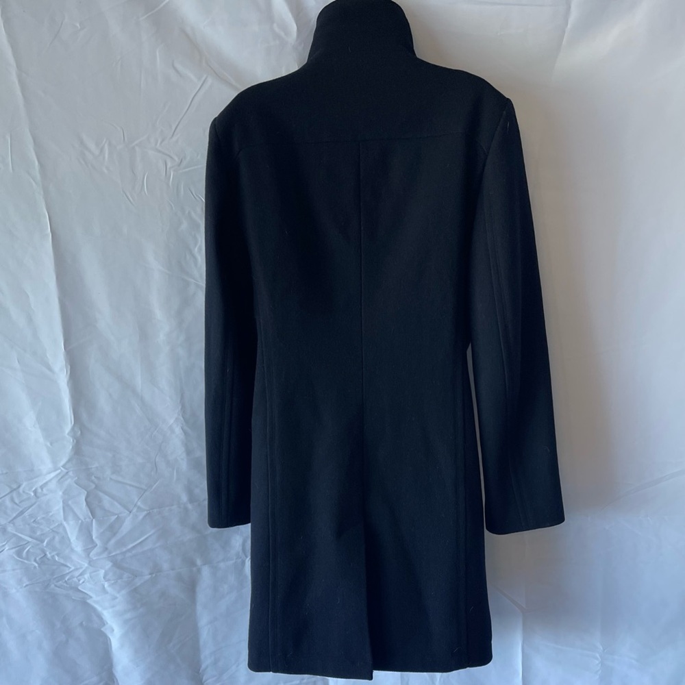 REISS Wool Blend Asymmetrical Zipper Coat - Picture 3 of 14